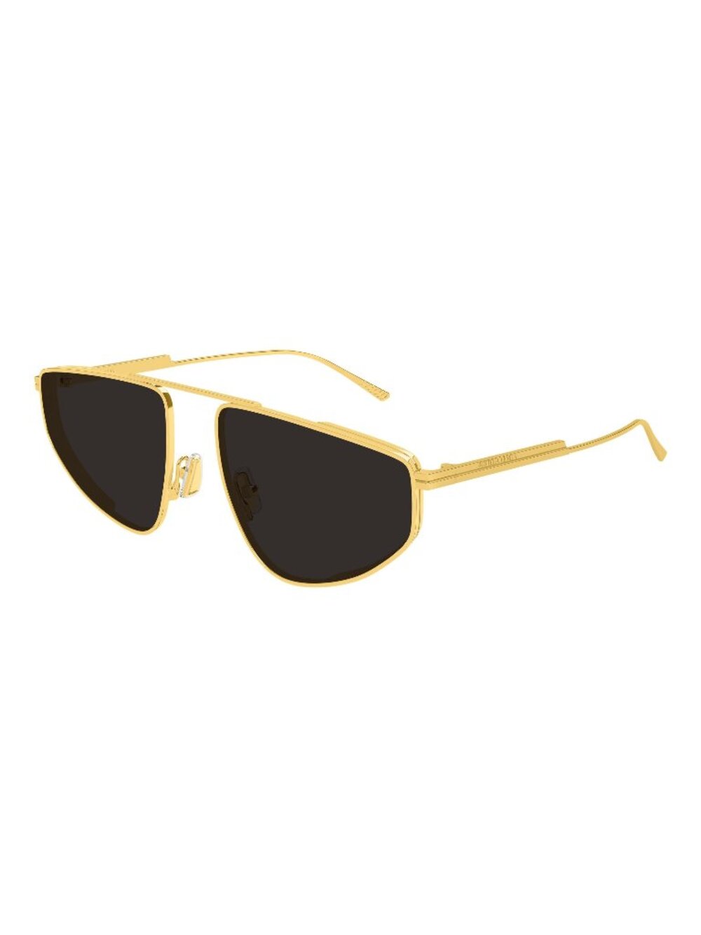 New Bottega Veneta Women's Sunglasses Gold Grey Lens Metal Frame BV1466S 001 59